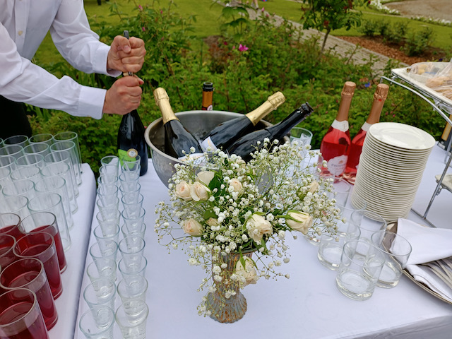 Шампанское на свадьбе